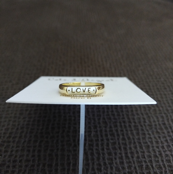 Cote d'Argent White Enamel "LOVE"❤️ Ring Sz 6 - Picture 10 of 16
